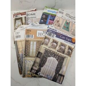 McCall’s Simplicity Home Decor Pattern Lot 8 Uncut Window Treatments Pillows